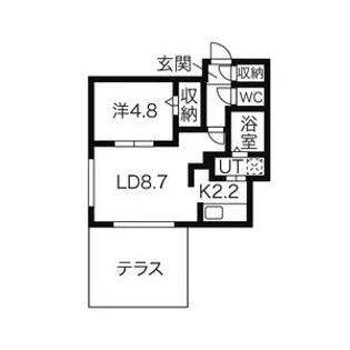グランカルムN20【1階】の間取り
