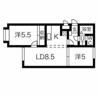 ΑNEXT札幌第一【0403号室】の間取り