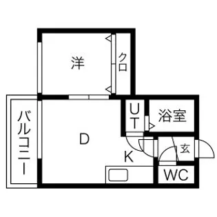 エアフォルグ北大Ⅱ【203号室】の間取り