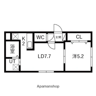 グランパーク麻生【2階】の間取り