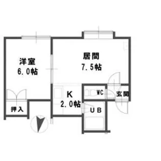 ハイツコルベール【3階】の間取り