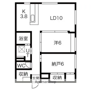 ディア麻生【3階】の間取り
