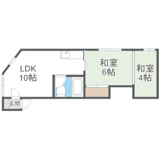コーポ増住【3号室】の間取り