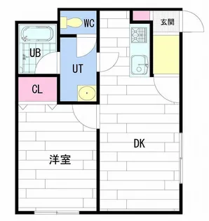 ネストコート【203号室】の間取り