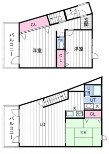 ホワイトコートカヤ伏見【1階】の間取り