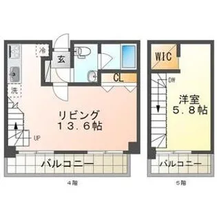 スペチアーレ420【4階】の間取り