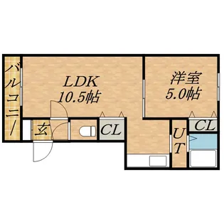後藤マンション【0202号室】の間取り