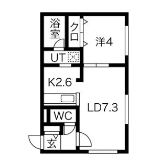 ベルコート宮の沢【3階】の間取り