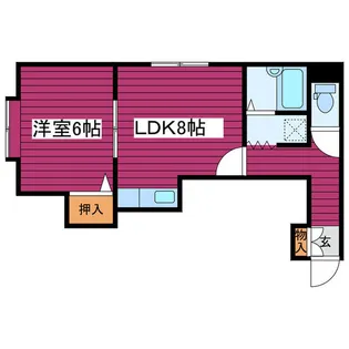 イースト本町【202号室】の間取り