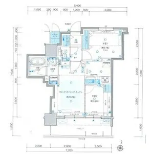 プレシス知事公館前WEST【14階】の間取り