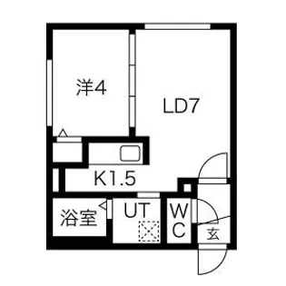 ラフィーネ栄町【4階】の間取り