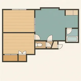 ハイム屯田【2階】の間取り