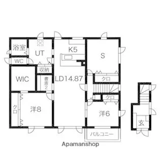 北海道札幌市北区麻生町2丁目【一戸建】の間取り