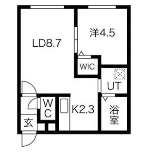 MAJESTIC LIFE札幌桑園(マジェスティックライフ札幌桑【4階】の間取り