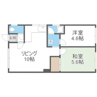 北海道札幌市東区北四十六条東17丁目【アパート】の間取り