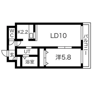 サンコート北7条弐番館【4階】の間取り