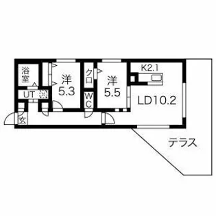 ディオクラシスN19 (DIOCLASISN19)【1階】の間取り