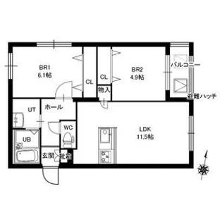 piu dolce(ピゥドルチェ)新道東【4階】の間取り