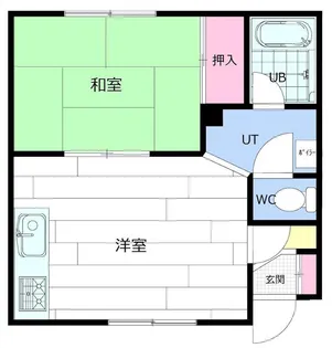 ハウス発寒2【203号室】の間取り
