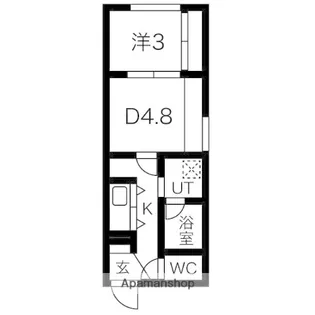 北海道札幌市東区北二十条東1丁目【マンション】の間取り