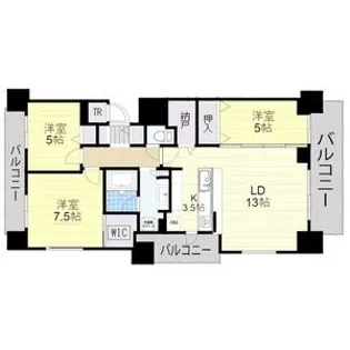 ブランズ円山北6条【6階】の間取り