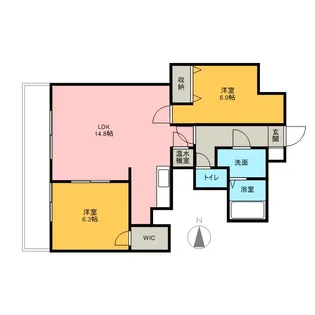 サムティタワーN26・エルム北26条【13階】の間取り