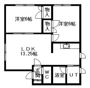 北海道札幌市東区北十五条東18丁目【アパート】の間取り
