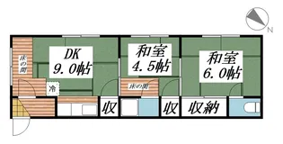 松栄コーポ【15号室】の間取り