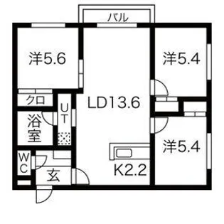 プレミア山の手【00402号室】の間取り