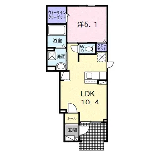 シュエット Ⅲ【1階】の間取り