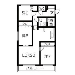 ティーズビレッジ元町【3階】の間取り