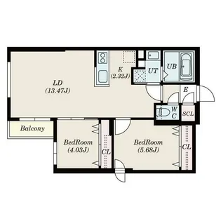 SーRESIDENCE琴似本通AVANTA【4階】の間取り