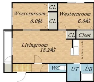 M’S FOREST【301号室】の間取り