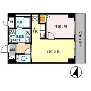 エアリー元町【5階】の間取り