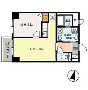 エアリー元町【303号室】の間取り