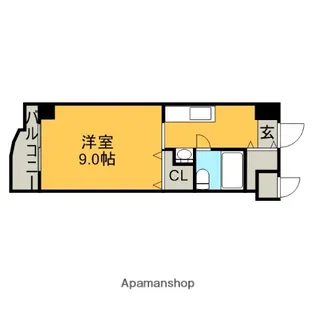 1Rの間取り画像