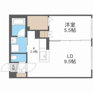 プラリネ【201号室】の間取り