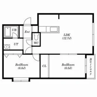 カーザ・グロリア【301号室号室】の間取り