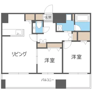 MJSQUARE KOTONI【802号室】の間取り