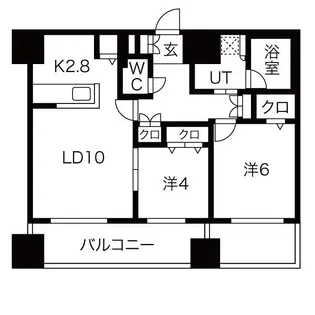MJSQUARE KOTONI【502号室】の間取り