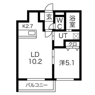 ラピス山の手【4階】の間取り