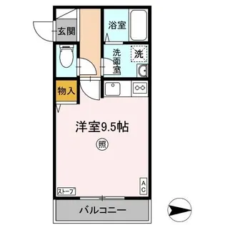 シャトーN43【202号室】の間取り