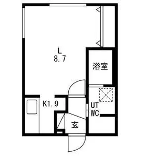 JENTILE43(ジェンティーレ43)【102号室号室】の間取り