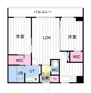 ONE YAMAHANA【3-G号室】の間取り