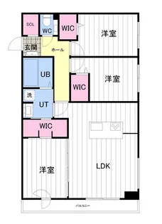ONE YAMAHANA【3-M号室】の間取り