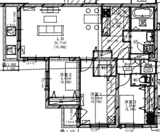 アルファスクエア円山北2条【00205号室】の間取り