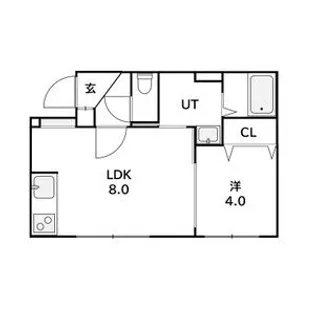 ラフィーネ西町北【3階】の間取り