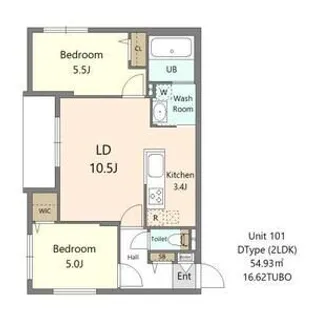 GRANDUKE北円山【1階】の間取り