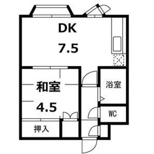 プレサント北8条A【210号室号室】の間取り