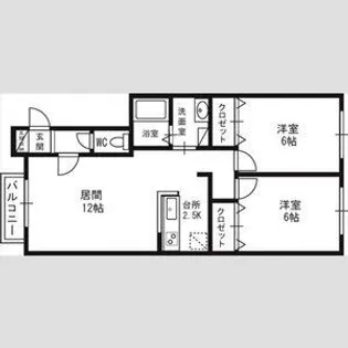 アヴニールⅠ【00205号室】の間取り